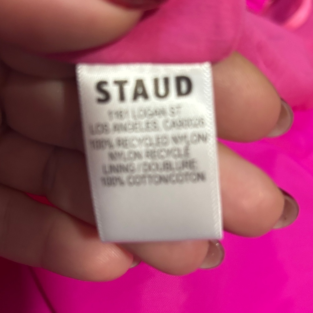 Staud Calypso PINK Bougainvillea Cut Out Maxi A-Line Dress sz L - Picture 11 of 11